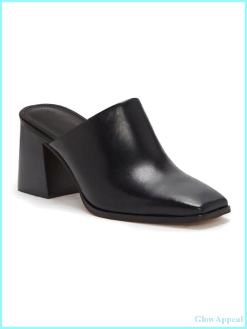 Women's Chunky Stacked Heel Mules Closed Square Toe Slip On Clogs Casual
